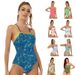 Women's Clothing New Sleeveless Triangle One Piece Swimsuit Sexy Backless Printed Strap Racing Swimsuit_ecoleips.com