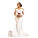 Women's Clothing One shoulder wedding dress new trailing bride fishtail sexy outdoor lawn welcoming outing yarn_ecoleips.com