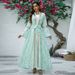 ng2510292 AB460 2025 New Embroidered High-End Fashionable Waist-Cinching Long Dress Set Jalabia For Wedding_ecoleips.com