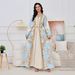 Women's Clothing Women's Muslim Robe Women's Long Skirt Heavy Beaded Elegant Party Dress Dress_ecoleips.com