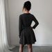 Voya Foreign Trade European And American New Spring-summer Fashion Sweet Polka Dot V-neck Long-sleeve_ecoleips.com