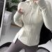 A Women's Slim-fit Hooded Yoga Jacket Zipper, Suitable For Running And Fitness, With Pockets_ecoleips.com