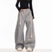 Women's Clothing Trendy Retro Sports Pants Women's Wide Leg Scimitar Pants Spring And Autumn New Loose Casual Sweatpants Straight Mopping Pants_ecoleips.com