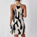 Women's Clothing Dress Women's New Fashion Casual Printing High End Halter Neck Women's Short Skirt_ecoleips.com