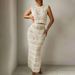 New Beach Women's Solid Color Knitted Beach Bikini Swimsuit Cover Up Sun Protection Suit_ecoleips.com