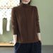 Derong 2026 Autumn/Winter Semi-High-Neck Long-Sleeved T-Shirt Women's Underwear, Large Size, Fit-Fitting, Warmth-Enhan_ecoleips.com