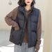 Women's Quilted Sleeveless Down Vest, Lightweight Winter Puffer Gilet With Stand Collar, Slim Fit Fleece Lined Jacket For Layering_ecoleips.com