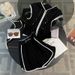 Women's Clothing Summer New Style Fashion Age Reducing Short Sleeved Top Shorts Two Piece Suit_ecoleips.com