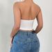 Women's Halter Neck Cami Top - Summer Vacation Style Stretch Sleeveless Blouse_ecoleips.com
