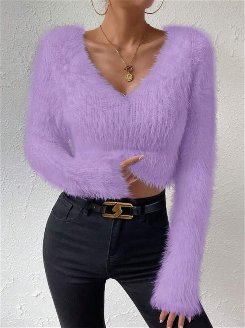 Women's Clothing Spring And Summer Pleated Oblique Collar V Neck Sexy Tops Women's Short Sleeved T Shirt_ecoleips.com
