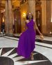 Women's Clothing One Shoulder Hollow Pleated Dress_ecoleips.com