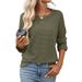 Women's Waffle Knit Stripe T-Shirt Long Sleeve Crewneck Top Soft Comfortable Fall Fashion Casual Basic Tee For Ladies_ecoleips.com