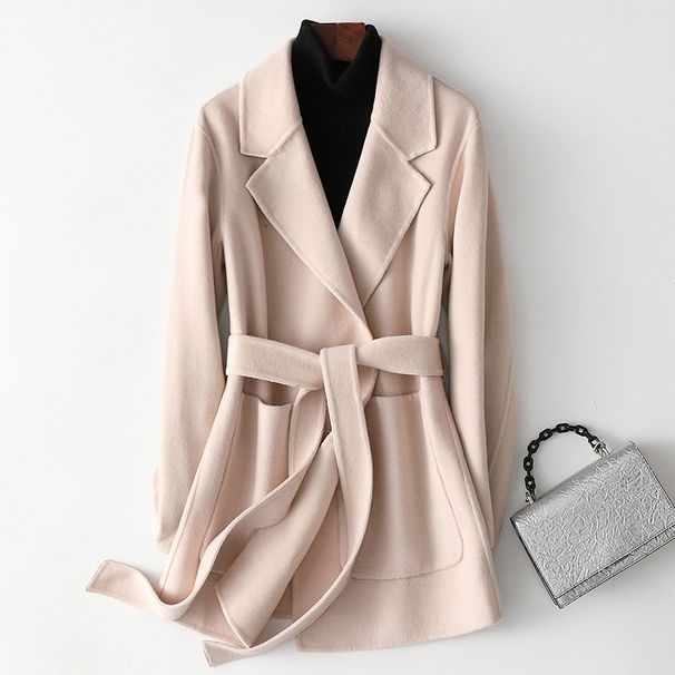 Women's Clothing Dream Recall Women’s Double-Faced Wool Coat – Short & Elegant For Petite Frames_ecoleips.com