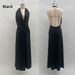 Women's Clothing Deep V Halter Neck Ruched Back Slit Summer Dress Fashionable Hot Girl Thin Clothing New Arrivals_ecoleips.com