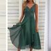 2025 Sleeveless Chiffon Patchwork Lace Hollow Out Women's Long Dress Bridesmaid Evening Gown_ecoleips.com