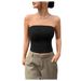 Women's Clothing Tube Top Pure Desire High End Vest Design Short Slim Sexy Hot Girl_ecoleips.com