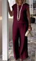 Women's Clothing Spring And Summer Women's Wear Temperament Elegant New Sleeveless Retro Fashion Two Piece Suit Women_ecoleips.com