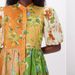 Women's Clothing Summer New Women's Clothing Floral Print Puff Sleeve Cotton And Linen Mid Length Dress_ecoleips.com