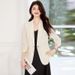 Gray-green Women's Blazer 2025 Early Autumn New Style Professional Elegant High-end Casual Dress Suit_ecoleips.com