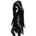 Fashion Trend Ladies Punk Moon Pattern Printing Long-sleeved Cardigan Sweater Long Style_ecoleips.com