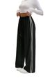 Women's Wide-Leg Yoga Pants With Side Drawstring & Double Webbing | Loose Fit Casual Athletic Trousers For Lounge & Exercise_ecoleips.com