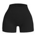 Ribbed Shorts Three-Quarter Yoga Quick-Dry Seamless Sports Tight Cycling High-Waist Fitness Pants_ecoleips.com