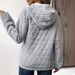 Women's Clothing autumn new solid color women's hooded sweatshirt casual style pocket quilted long sleeved top_ecoleips.com