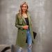 Women's Clothing Women's Double Breasted Trench Coat Classic Lapel Coat Slim Coat Long Coat_ecoleips.com