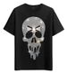 Women's T-Shirts Tshirt Muscle Freaks Shiny Skull Rock Style_ecoleips.com
