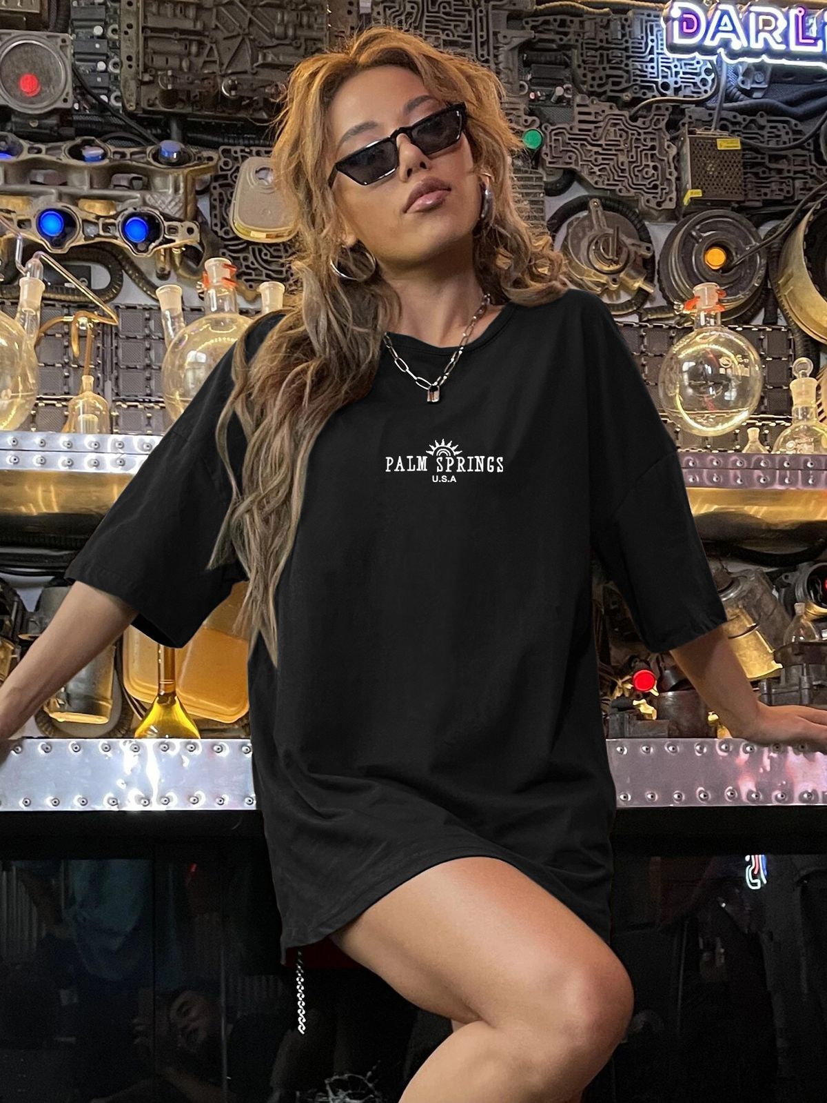 Women's Casual Round Neck Short Sleeve T-Shirt Multi-Color American Style Simple Fashion Sports Top Solid Printed Loose Fit_ecoleips.com