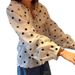 Women's Doll Collar Long Sleeve Shirt 2025 Autumn New Korean Style Sweet Polka Dot Single-Breasted Casual Blouse_ecoleips.com