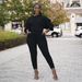 Trendy Two-Piece Women's Outfit Set - Stylish Long Sleeve Top & Pants (S-XXL) - Stretch Polyester Blend For All-Day Comfort_ecoleips.com