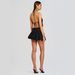 Neck Two-piece Set Women's Flower Embroidery Triangular Halter Strap Sling Vest Bud Short Puffy Skirt_ecoleips.com