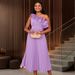 Asymmetric One-Shoulder High-Waist Ruffle Dress – Elegant Party & Evening Pleated Gown_ecoleips.com