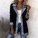Women's Slim Fit Long Sleeve Patchwork Jacket Fashionable Elegant Autumn Outerwear_ecoleips.com
