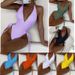 Women's Clothing Solid Color Lace V Neck Bikini New High Waist Triangle Beach Hot Spring One Piece Swimsuit_ecoleips.com