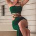 Voya Women's Sexy Fashion Set Summer New Strapless Top Half Skirt Two-piece Set_ecoleips.com