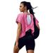 European And American Foreign Trade Fashion 2026 New Women's Backless Sports Yoga T-Shirt Loose Casual Breathable_ecoleips.com