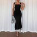 Summer Sexy Lace Shoulder Strap Long Dress Elegant Slim Fit Charming Cross Border 2025 Super Popular_ecoleips.com