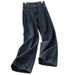 Women's Clothing Slim Straight High Waist Jeans For Women Niche Design Loose And Thin Hong Kong Style Spring And Autumn_ecoleips.com