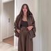 Elegant Two-Piece Set For Women - Notch Lapel Long Sleeve Top And Wide-Leg Pants, Chic Office To Casual Outfit_ecoleips.com