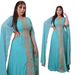 Modest Abaya Dress Luxury Muslim Evening Gown – Pearl-Embellished Chiffon Abaya With Detachable Belt For Elegant Occasions_ecoleips.com