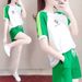 Women's Clothing Plus Size Casual Summer Sportswear Set New Fashion Trend Loose Running Two Piece Outfit Shorts 200 Pounds_ecoleips.com