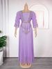 Women's Clothing Elegant Pleated Skirt Long Skirt Muslim Large Size Dress_ecoleips.com