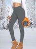 Women's Clothing Autumn And Winter Plus Velvet Leggings High Waist Abdomen Warm Yoga Sports Leggings_ecoleips.com
