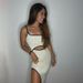 Color Blocked Hollowed out Ribbed Dress Sexy Slim Fit Side Opening New Summer European And American Women's Clothing Wholesale Cross Border Suspender_ecoleips.com