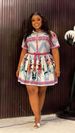 Women's Ethnic Print Loose Fit Shirt And Pleated Skirt Set JK Style Two-Piece Outfit plus Size Available_ecoleips.com