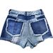 Aria Basics Aria Basics Cross-border European And American Tight-fitting Sexy Spliced Tassel Mid-waist Women's Denim Shorts_ecoleips.com