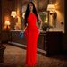 C6940 Fashion Women's Clothing Single Shoulder Evening Slim Fit Dress_ecoleips.com