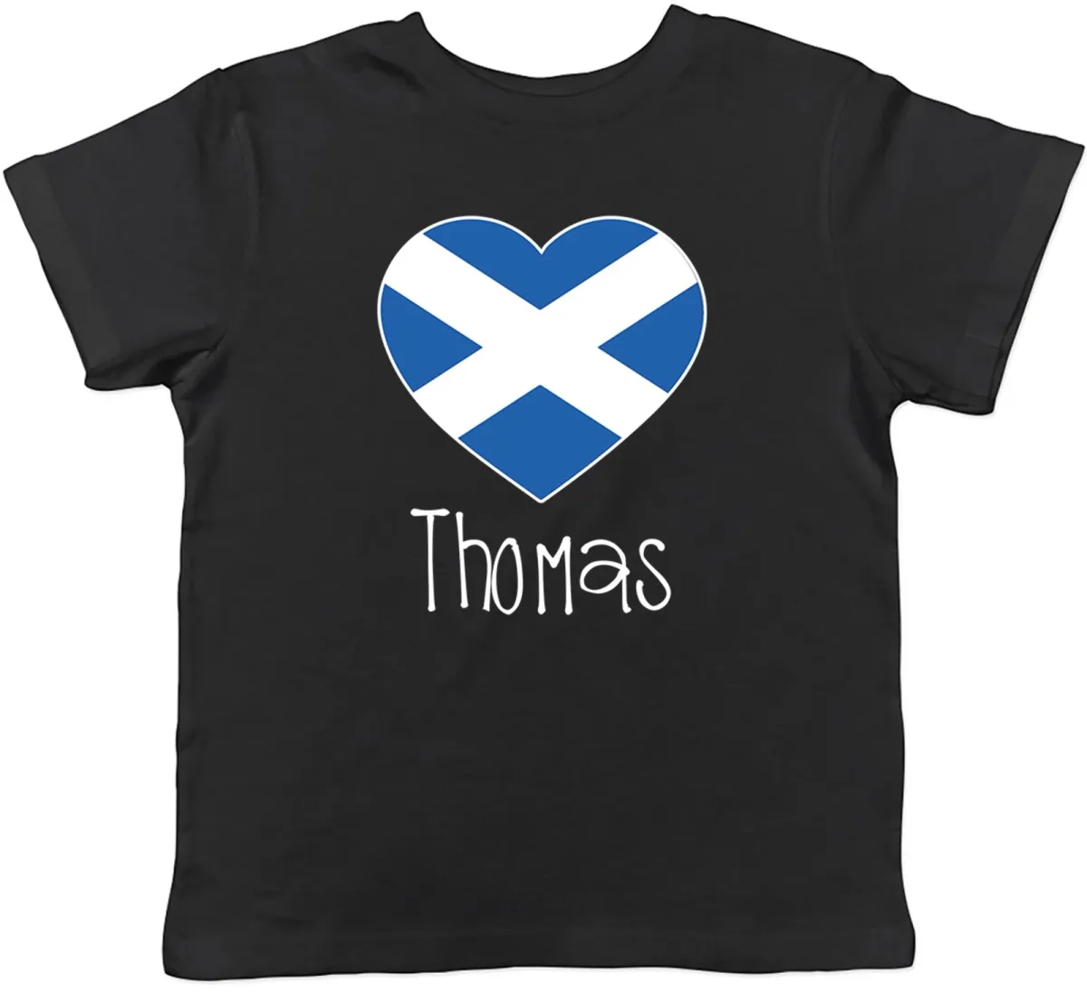 Women's T-Shirts Personalised Love Scotland Football Supporter Kids T-Shirt Boys Girls Gift_ecoleips.com